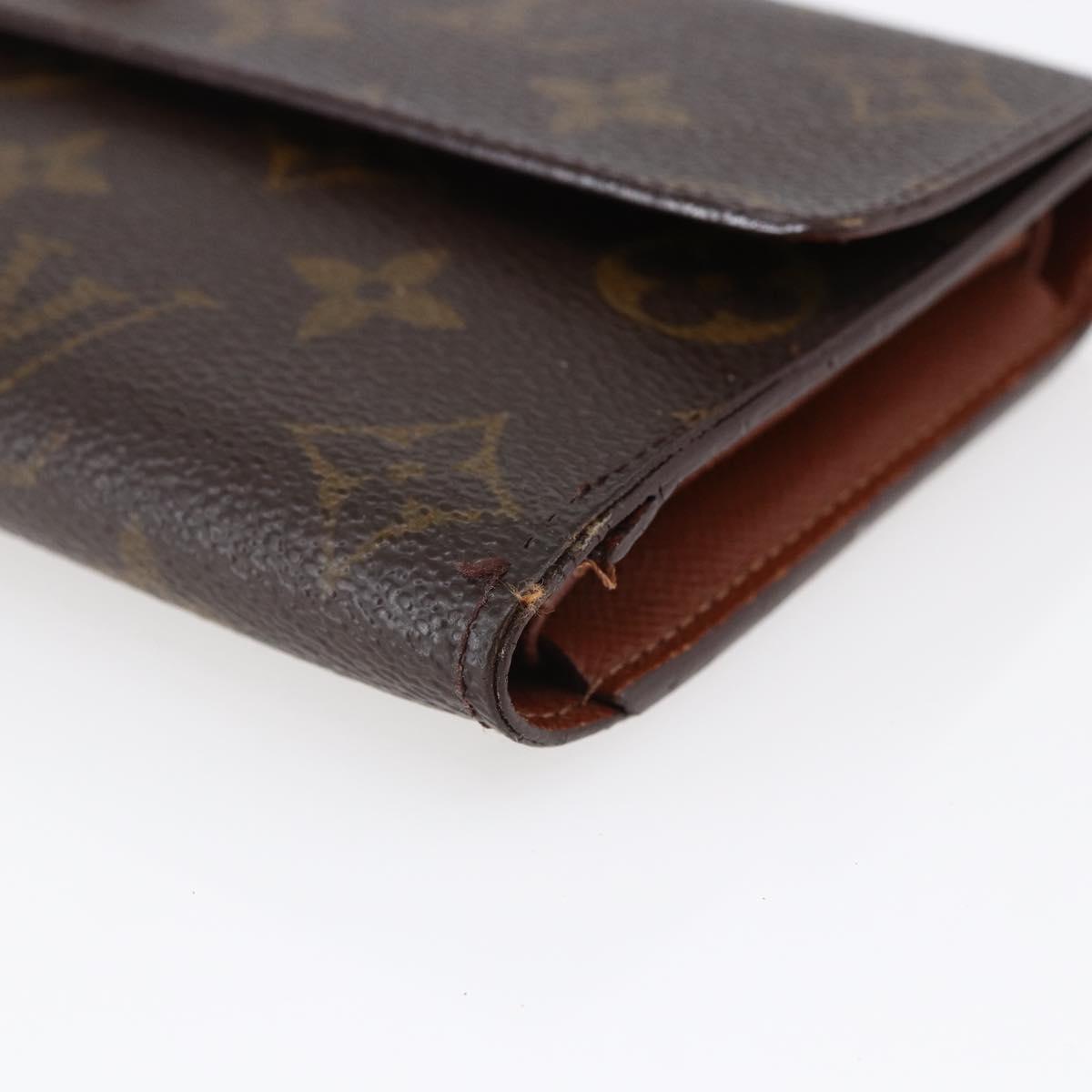 LOUIS VUITTON Monogram Portefeuille International Wallet M61217 Auth 145565