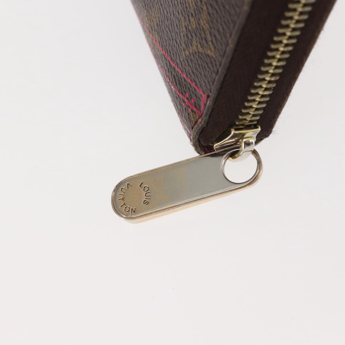 LOUIS VUITTON Monogram 2014 Christmas Only Zippy Wallet M58507 LV Auth 145567