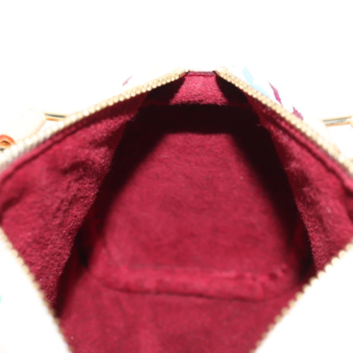 LOUIS VUITTON Monogram Multicolor Mini Speedy Hand Bag White M92645 Auth 145589V