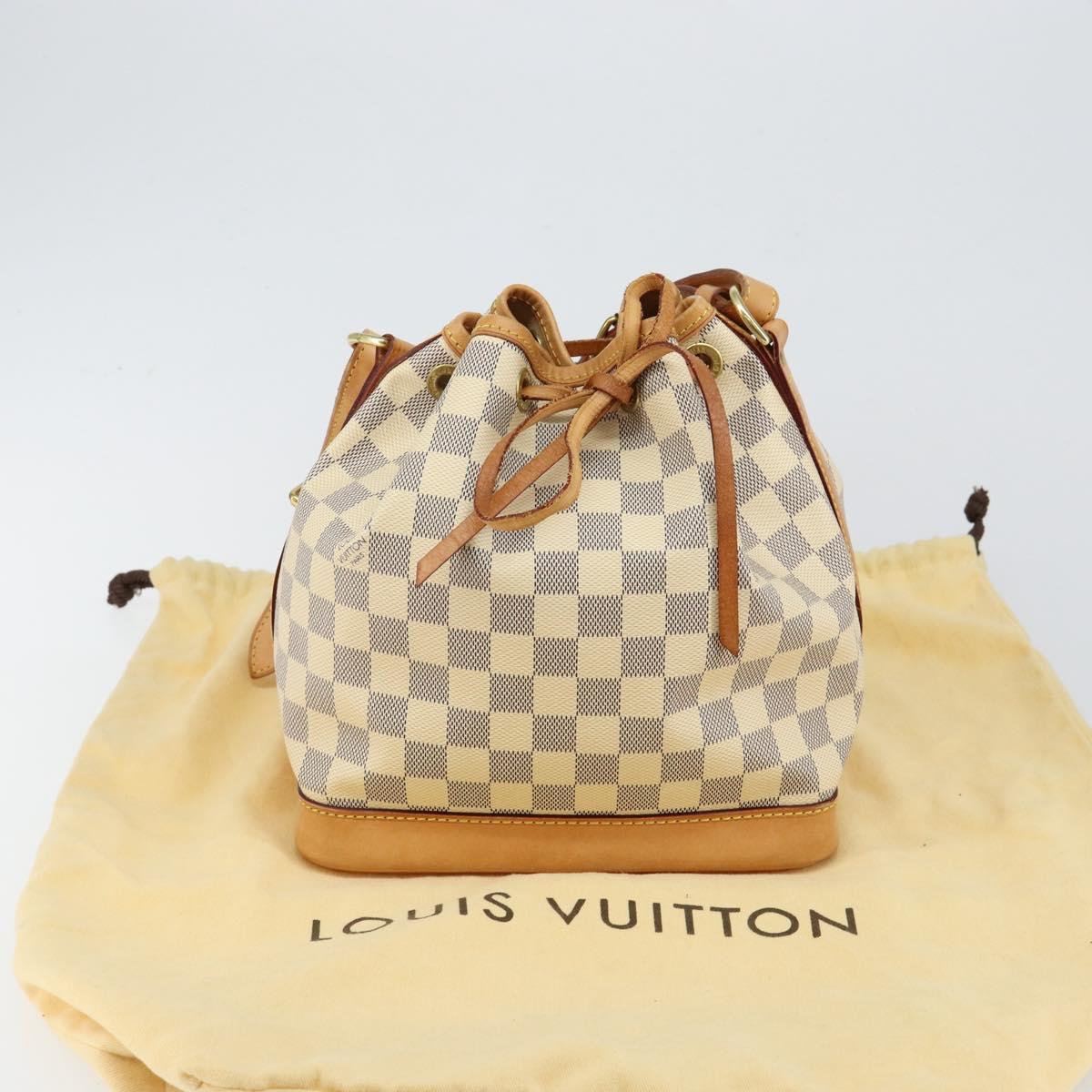 LOUIS VUITTON Damier Azur Noe BB Shoulder Bag N41220 LV Auth 145590