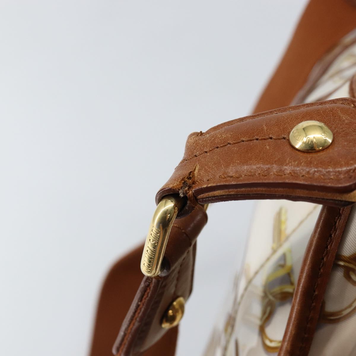 LOUIS VUITTON Monogram Charm Musette Shoulder Bag White M95158 LV Auth 145594