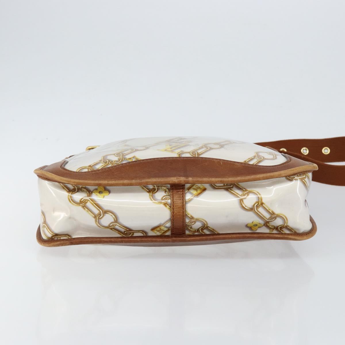 LOUIS VUITTON Monogram Charm Musette Shoulder Bag White M95158 LV Auth 145594