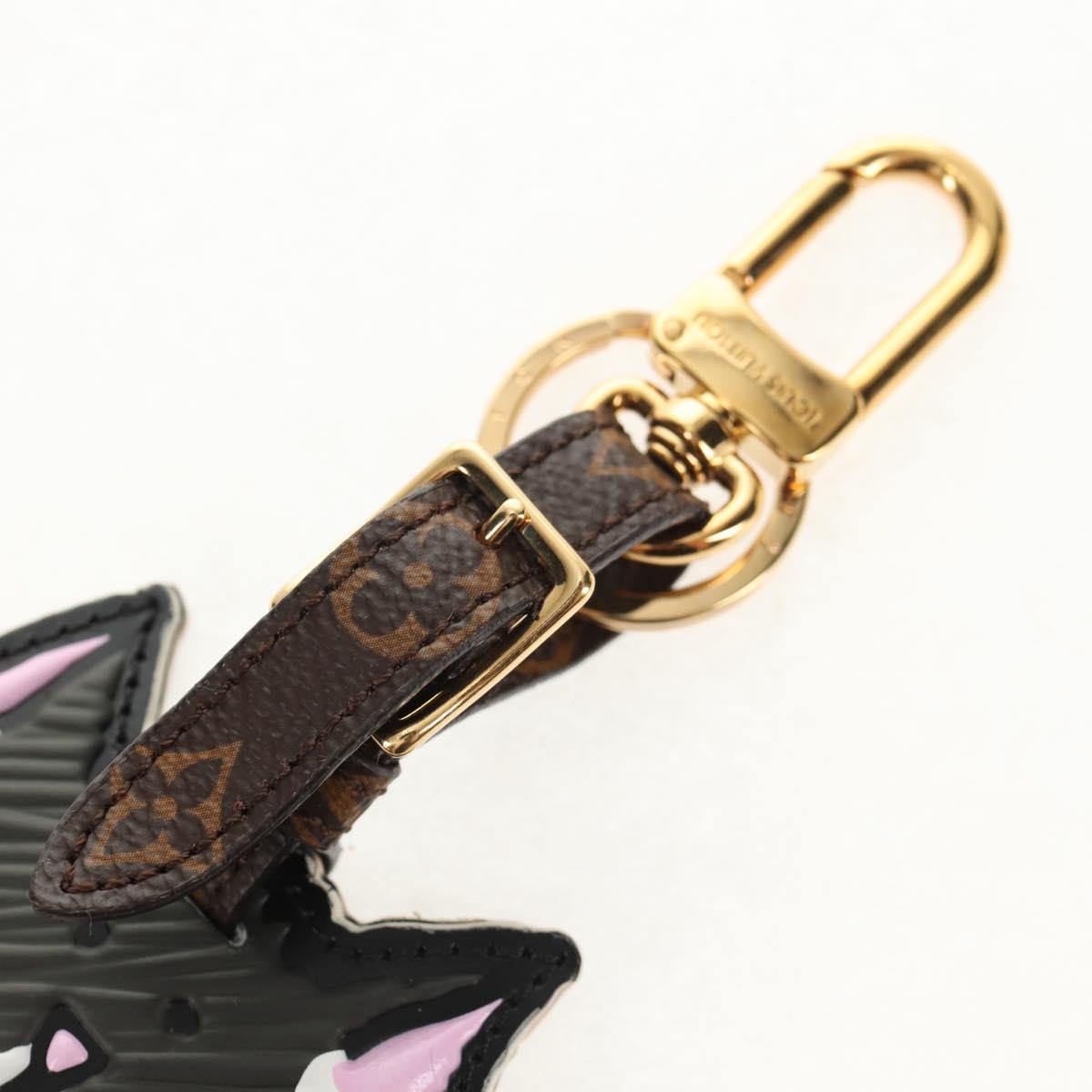 LOUIS VUITTON Monogram Catgram Porte Address Key Holder Gray MP2282 Auth 145598A