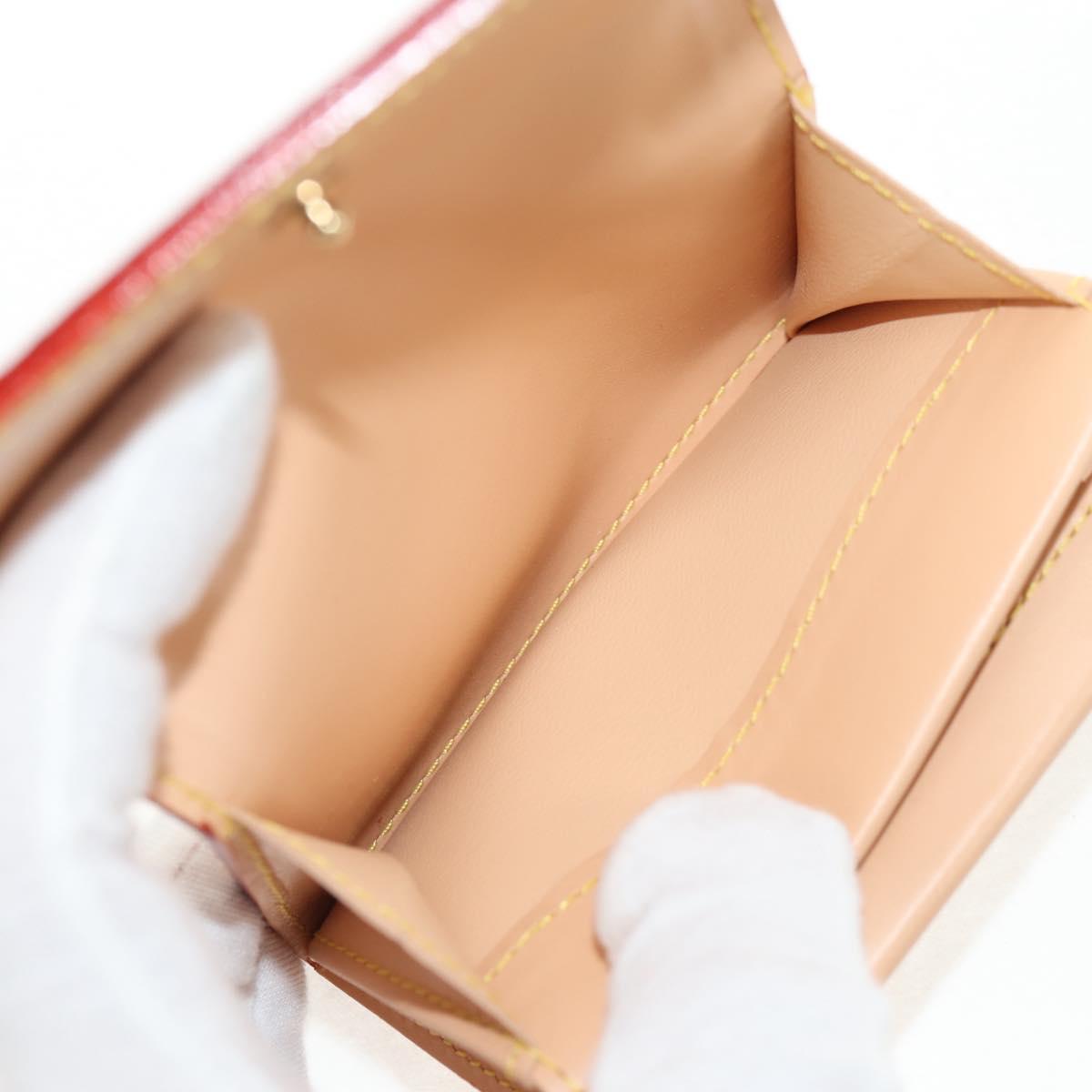 LOUIS VUITTON Multicolor Porte Monnaie Pla Coin Purse White M92657 Auth 145599V