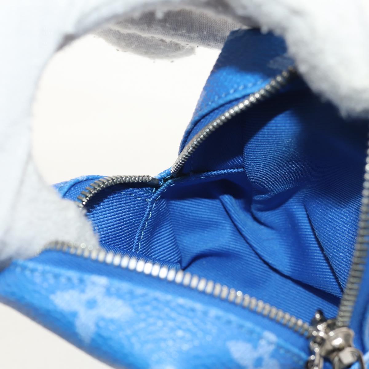 LOUIS VUITTON Monogram Clouds Bijoux Sac Squared Pouch Blue MP2792 Auth 145601SM