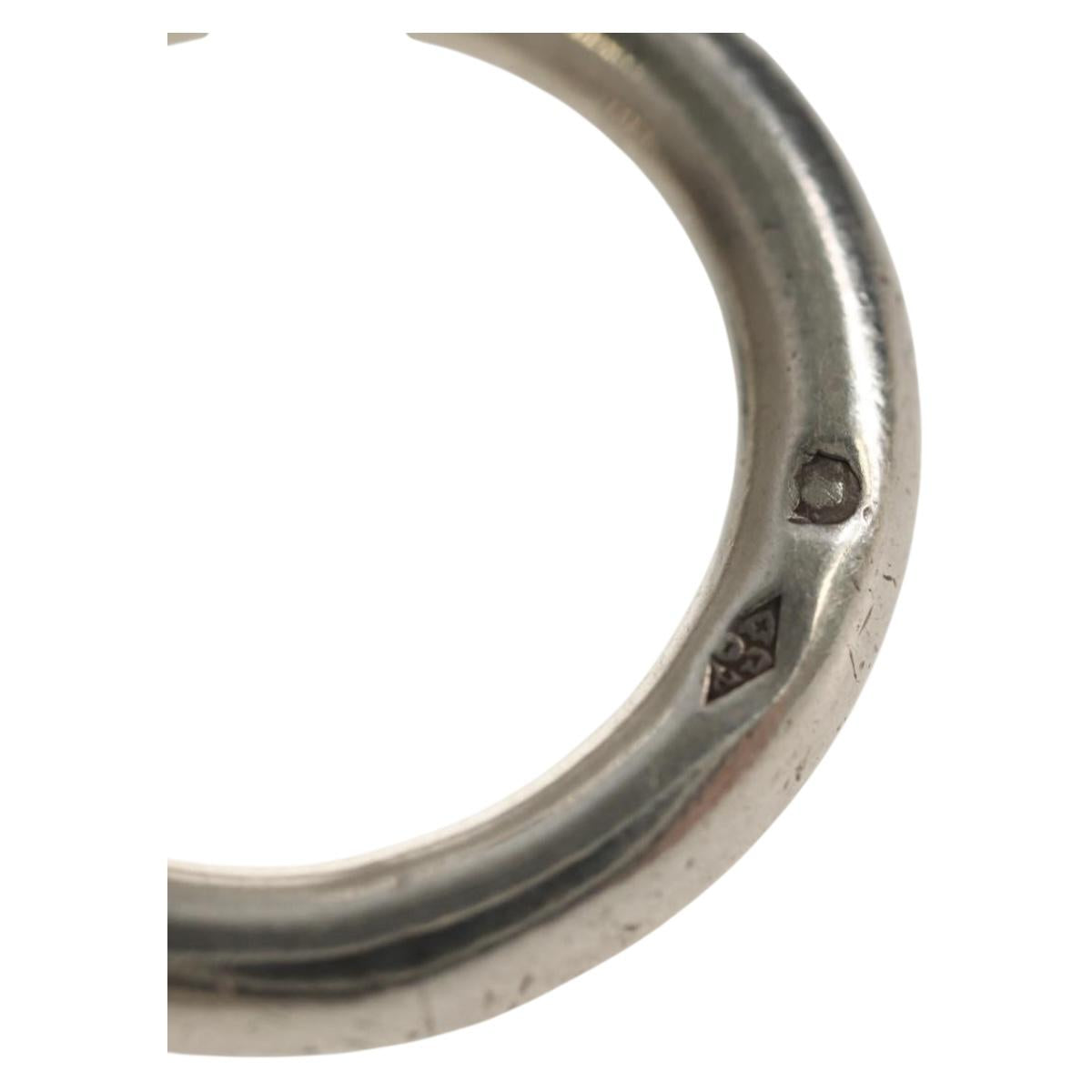 HERMES Chaine d'Ancre MM Bracelet Ag925 17 Links Silver Auth 145603SM