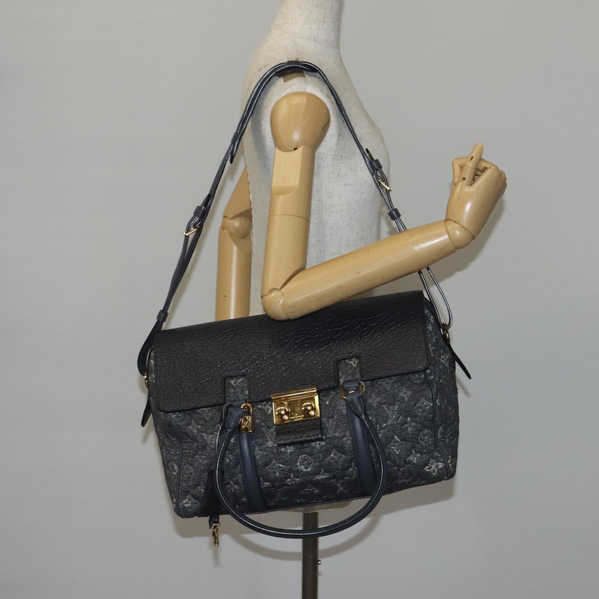 LOUIS VUITTON Monogram Volupte Psyche Boston Bag 2way Gray M93486 LV Auth 145605