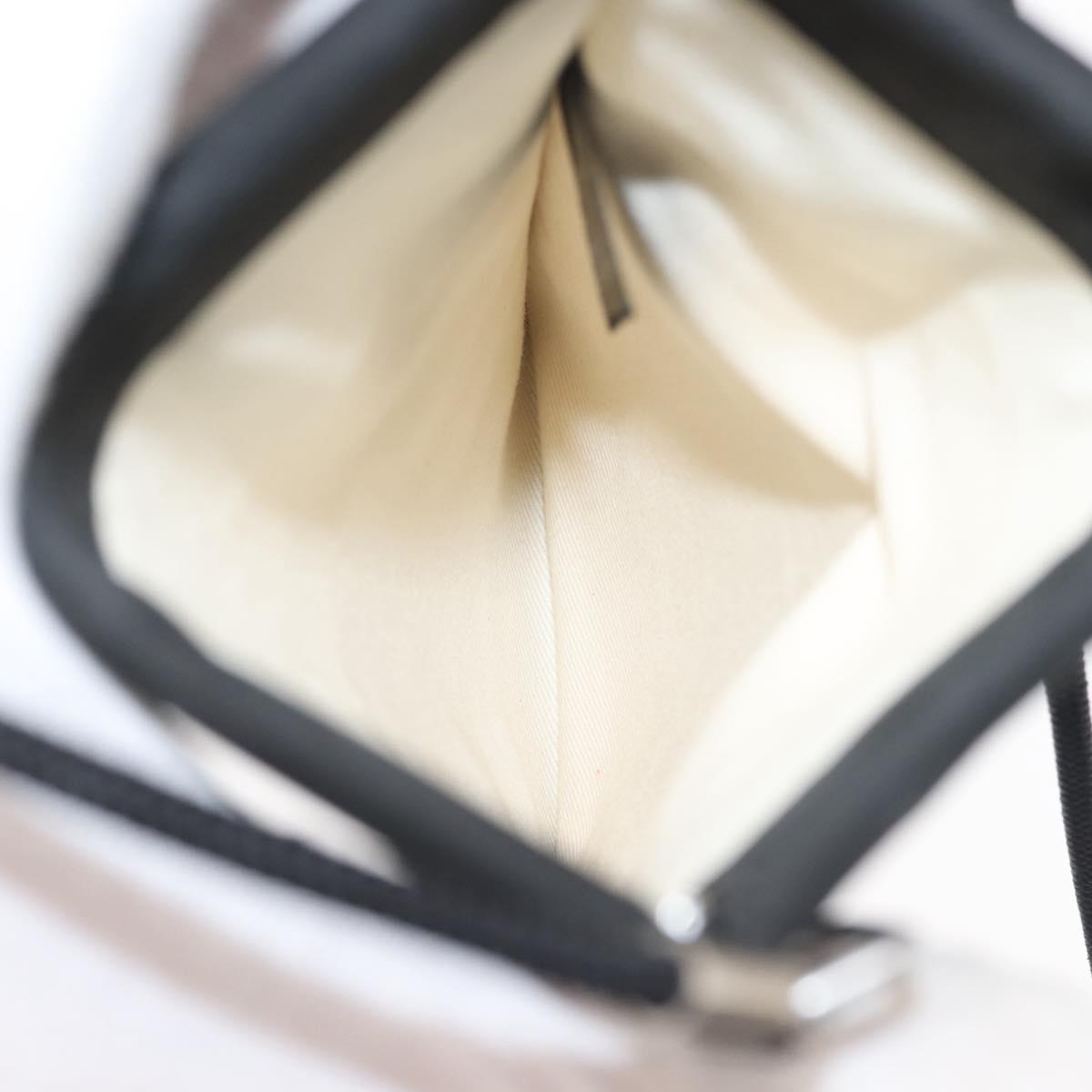 Maison Margiela Phone Shoulder Bag Leather Silver Black Auth 145607