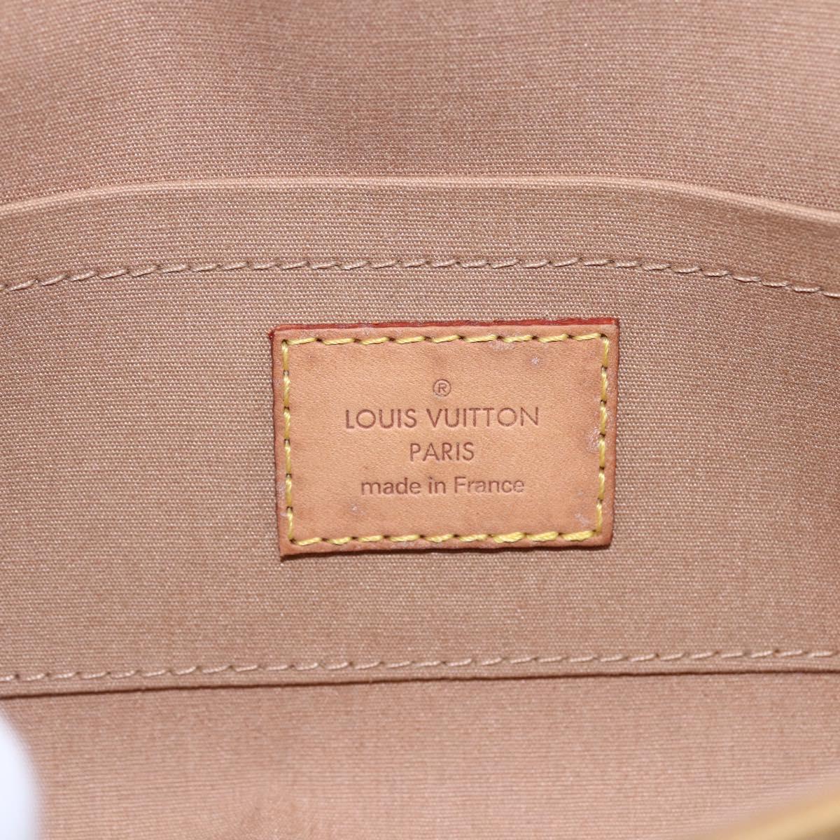 LOUIS VUITTON Monogram Vernis Malibu Street Bag Noisette M91506 LV Auth 145614