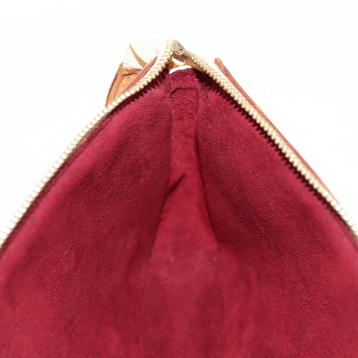 LOUIS VUITTON Multicolor Pochette Accessoires Pouch White M92649 LV Auth 145617V