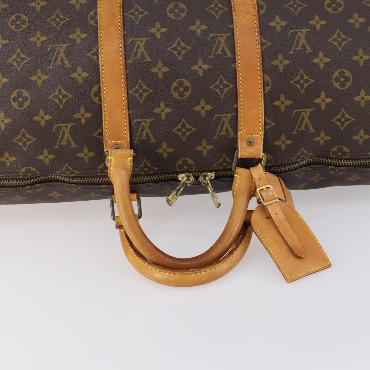 LOUIS VUITTON Monogram Keepall Bandouliere 50 Boston Bag M41416 LV Auth 145618