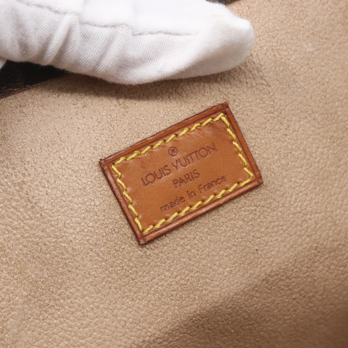 LOUIS VUITTON Monogram Sac Plat Hand Bag M51140 LV Auth 145619