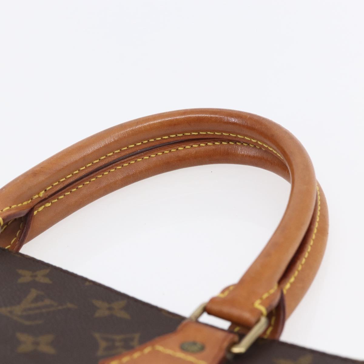 LOUIS VUITTON Monogram Sac Plat Hand Bag M51140 LV Auth 145619