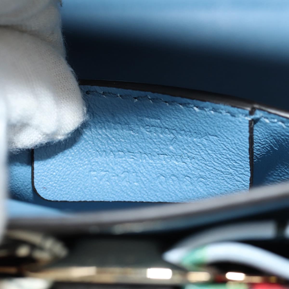 Salvatore Ferragamo Vala Hand Bag Leather 2way Multicolor Gold Auth 145624V