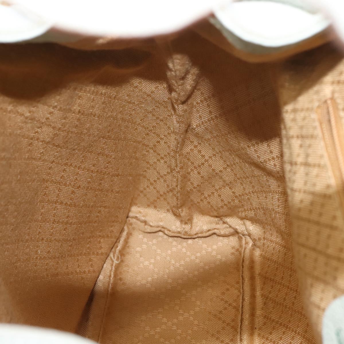 GUCCI Bamboo Backpack Suede Outlet Light Blue Gold 003 2058 9016 Auth 145652