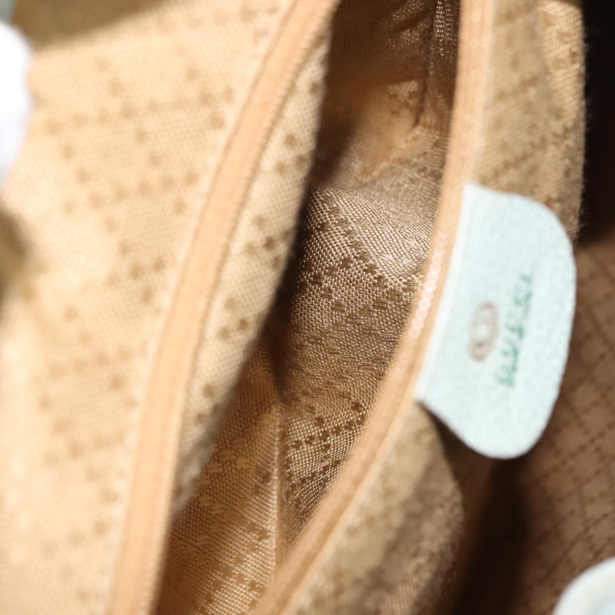 GUCCI Bamboo Backpack Suede Outlet Light Blue Gold 003 2058 9016 Auth 145652