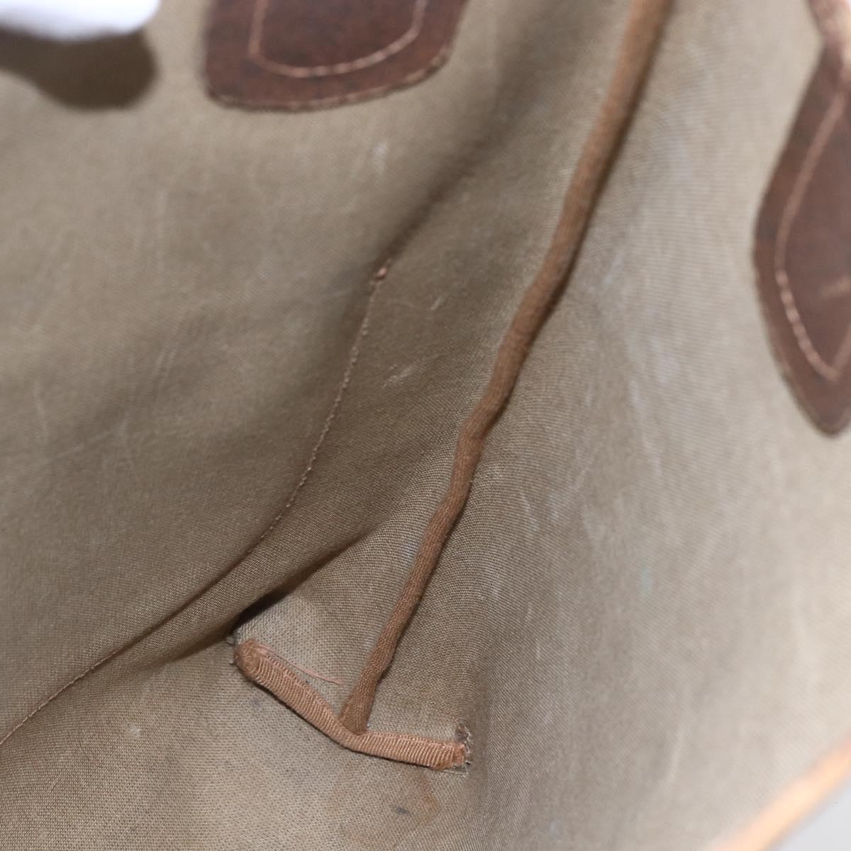 GUCCI GG Supreme Web Sherry Line Tote Bag PVC Beige Red 89 02 003 Auth 145657