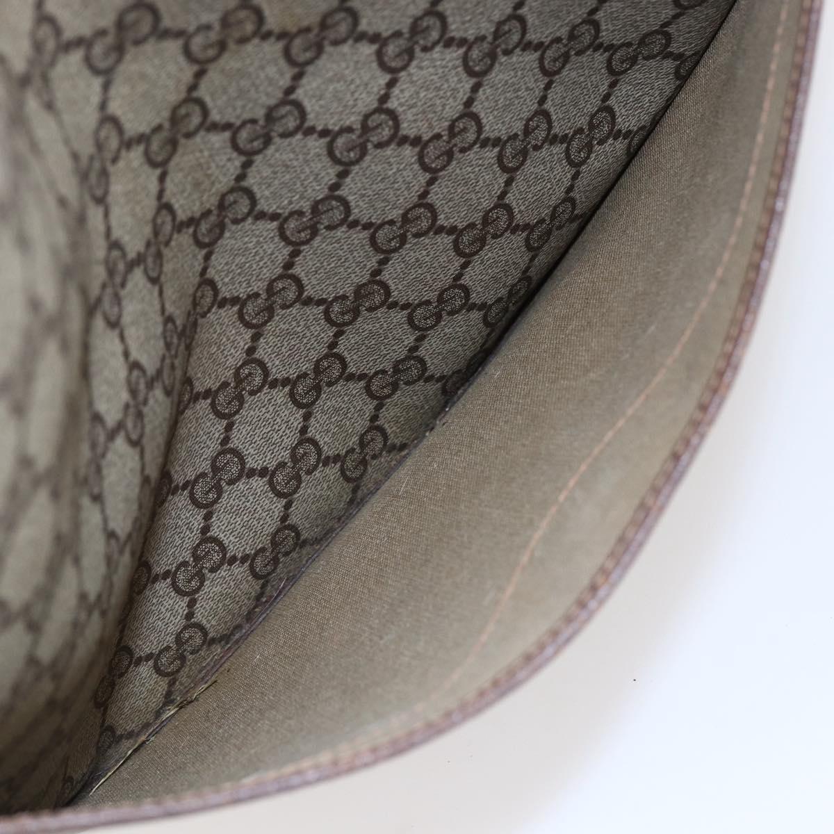 GUCCI GG Supreme Web Sherry Line Tote Bag PVC Beige Red 89 02 003 Auth 145657