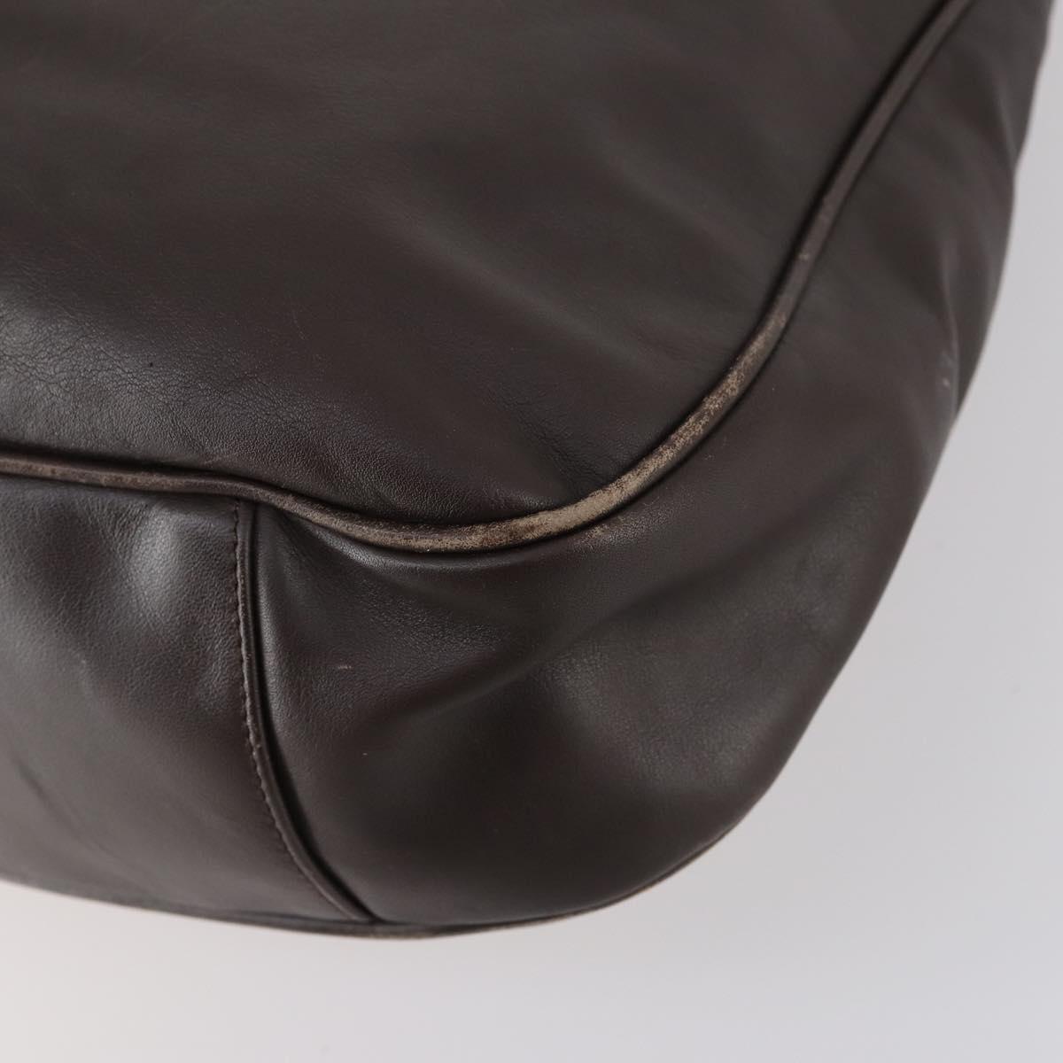 GUCCI Bamboo Shoulder Bag Leather 2way Brown Gold 001 1781 1577 0 Auth 145658