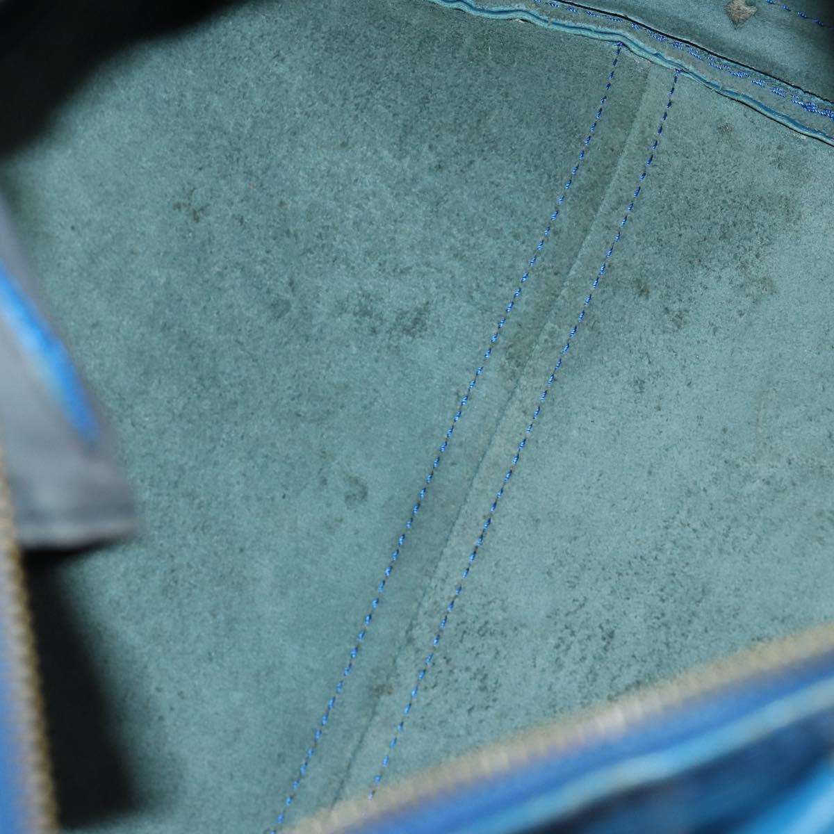 LOUIS VUITTON Epi Speedy 30 Hand Bag Toledo Blue M43005 LV Auth 145662