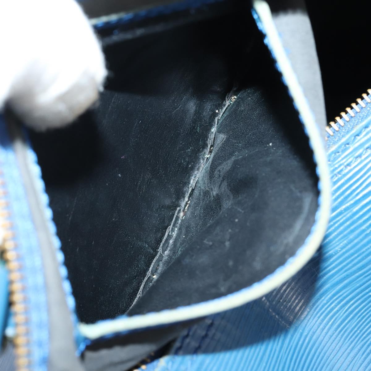 LOUIS VUITTON Epi Speedy 30 Hand Bag Toledo Blue M43005 LV Auth 145662