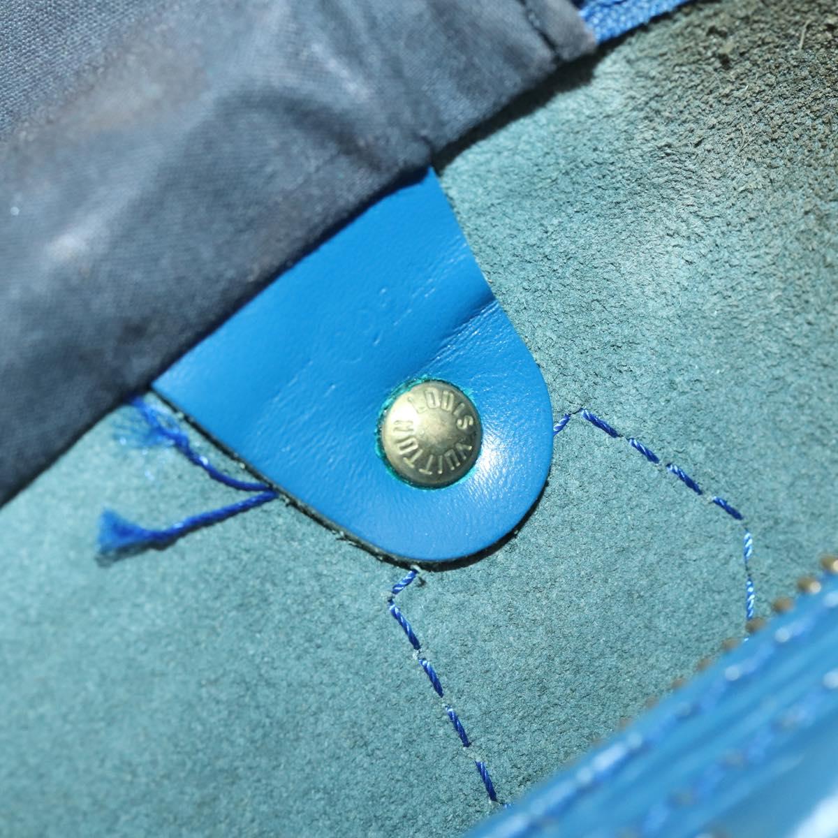 LOUIS VUITTON Epi Speedy 30 Hand Bag Toledo Blue M43005 LV Auth 145662