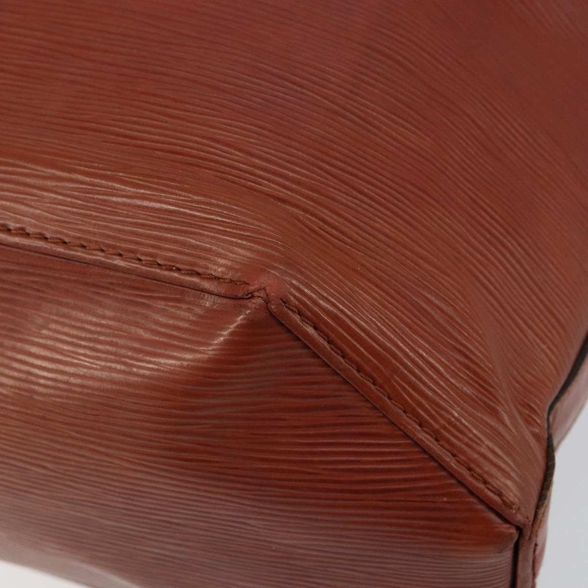 LOUIS VUITTON Epi Sac Depaule GM Shoulder Bag Brown M80193 LV Auth 145664