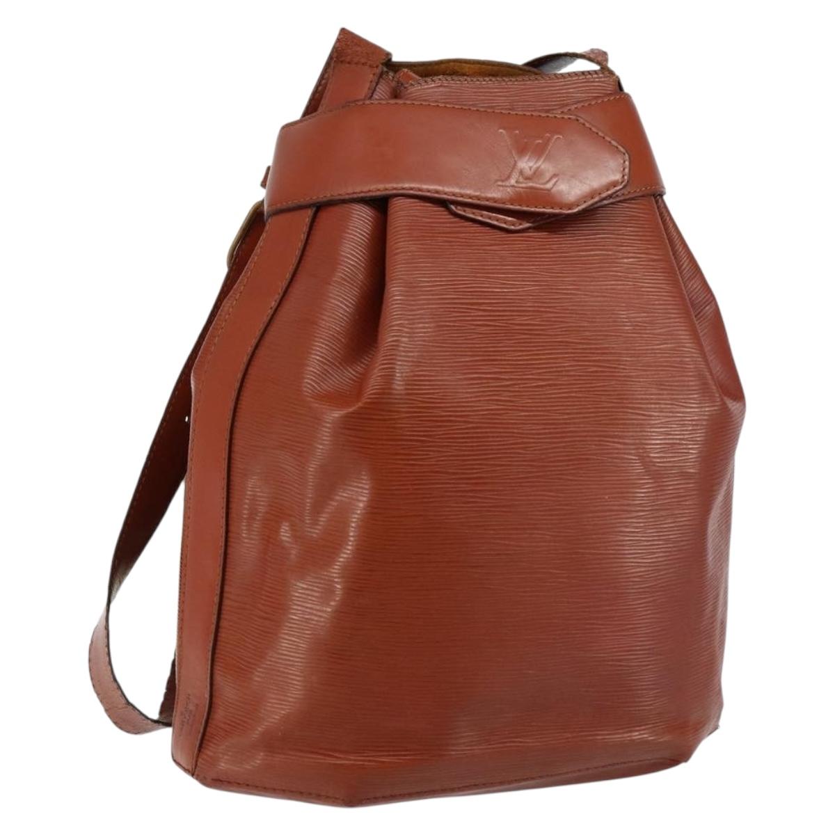 LOUIS VUITTON Epi Sac Depaule GM Shoulder Bag Brown M80193 LV Auth 145664