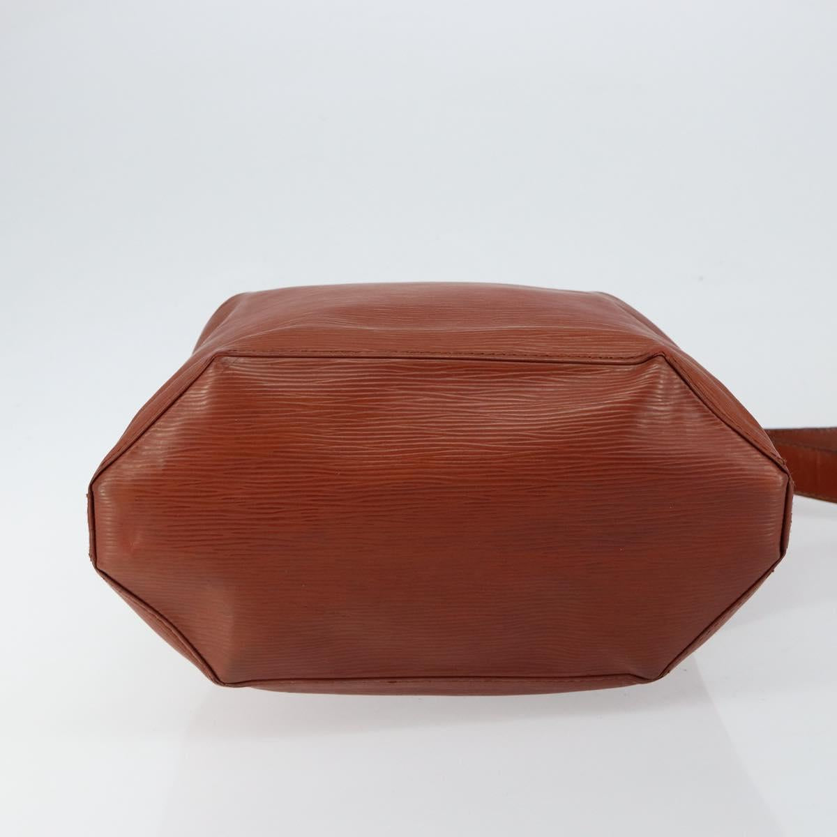 LOUIS VUITTON Epi Sac Depaule GM Shoulder Bag Brown M80193 LV Auth 145664