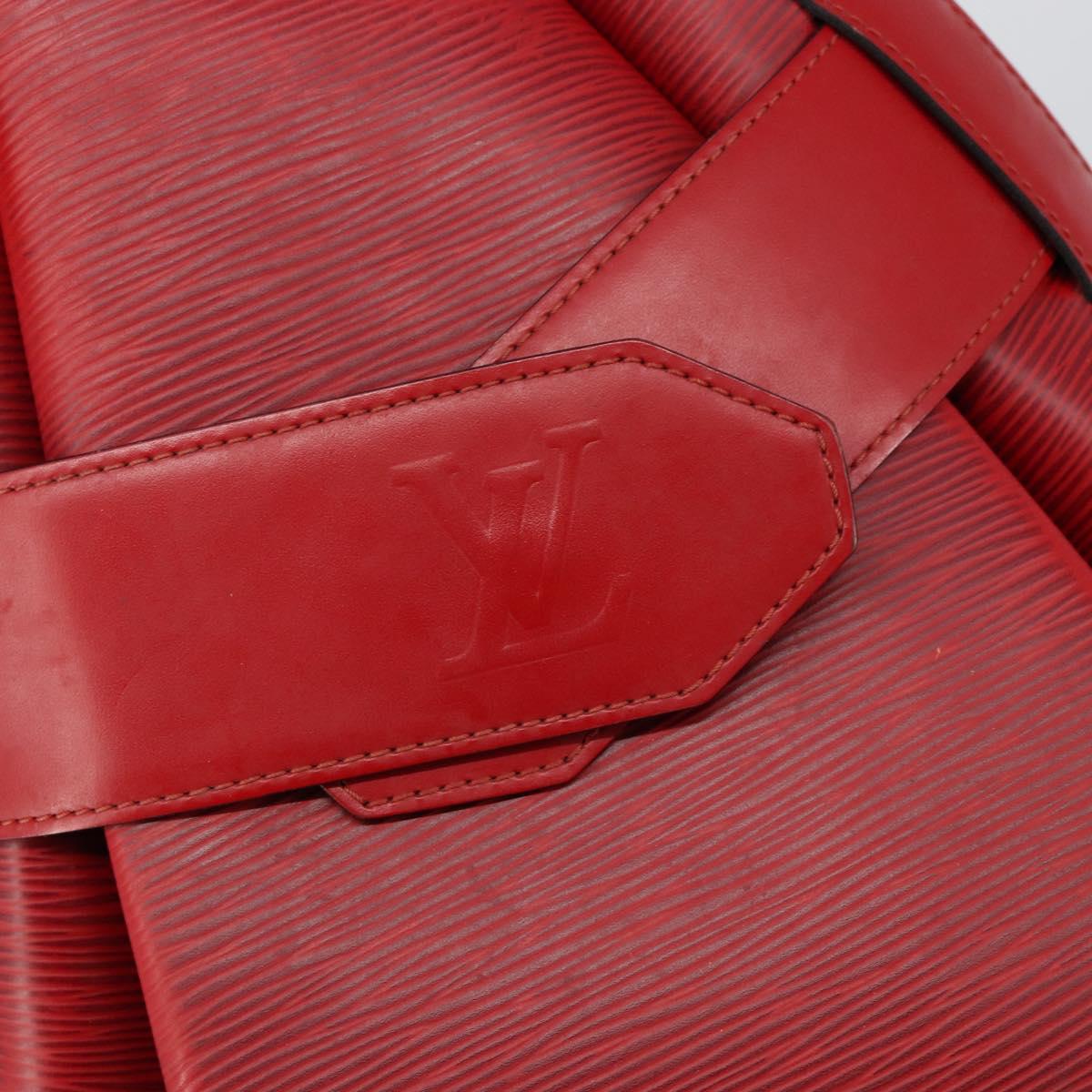 LOUIS VUITTON Epi Sac Depaule GM Shoulder Bag Red M80197 LV Auth 145665