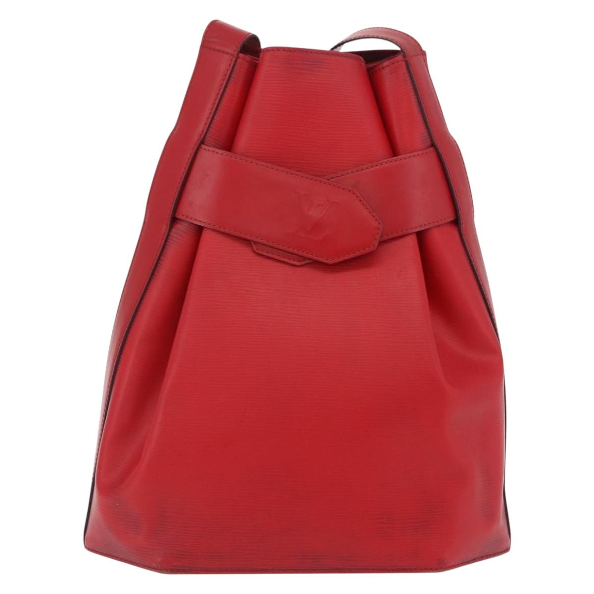 LOUIS VUITTON Epi Sac Depaule GM Shoulder Bag Red M80197 LV Auth 145665