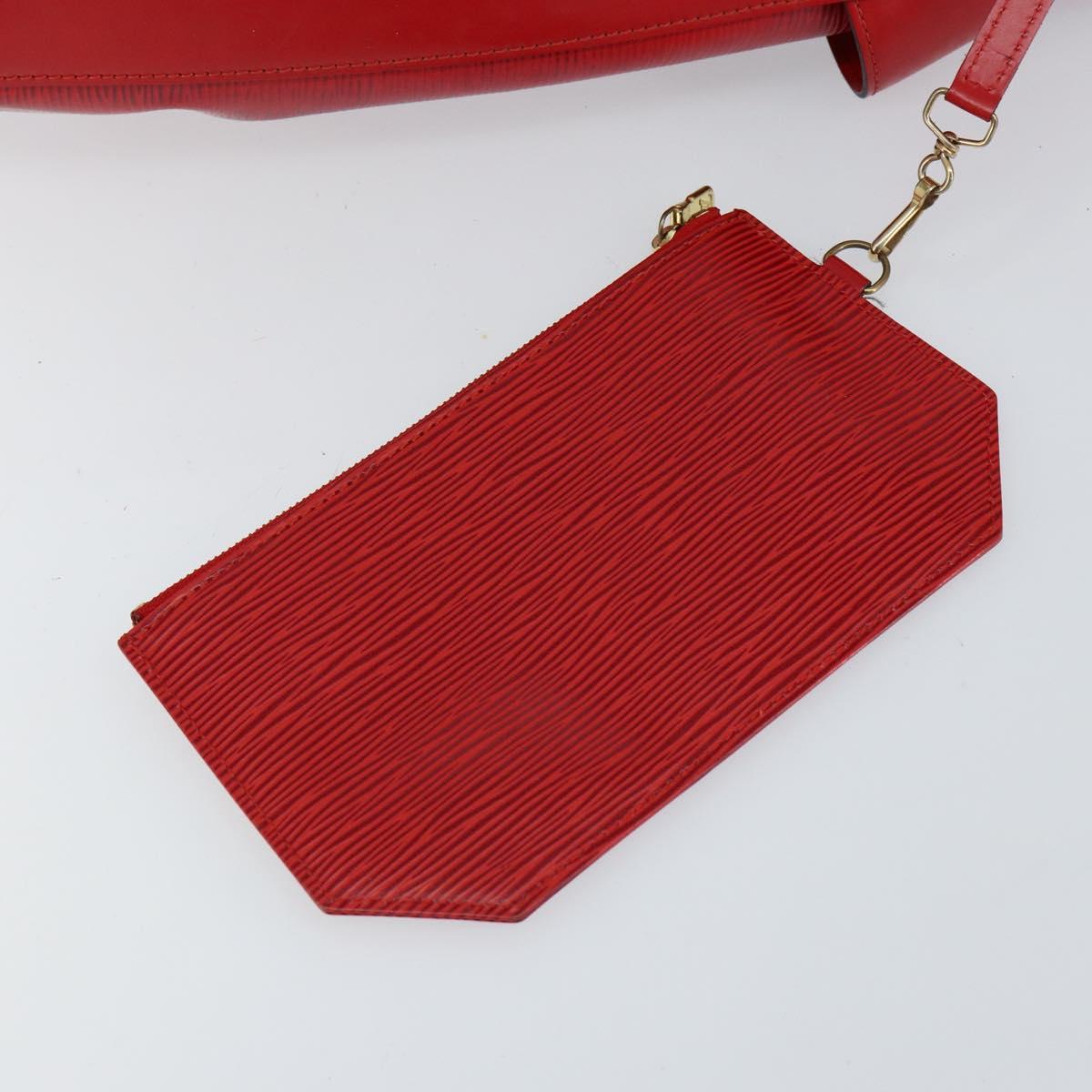 LOUIS VUITTON Epi Sac Depaule GM Shoulder Bag Red M80197 LV Auth 145665