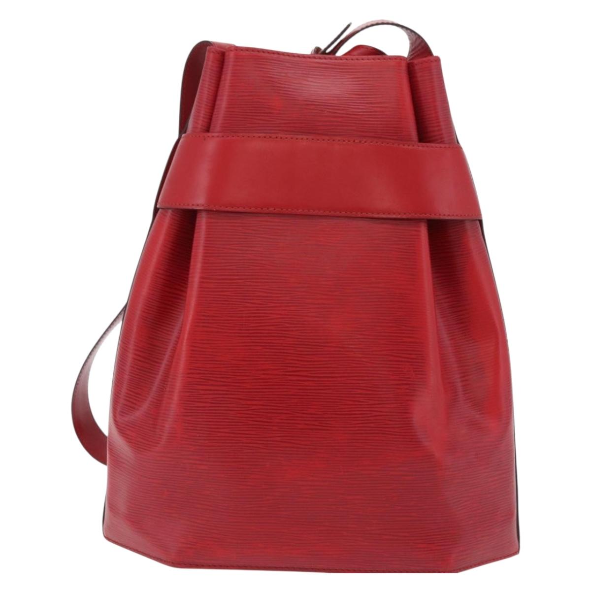 LOUIS VUITTON Epi Sac Depaule GM Shoulder Bag Red M80197 LV Auth 145665