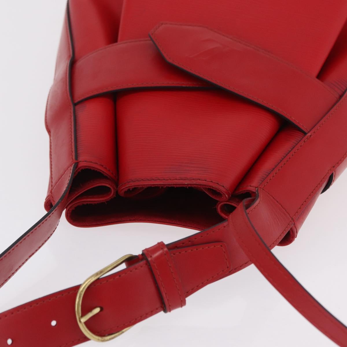 LOUIS VUITTON Epi Sac Depaule GM Shoulder Bag Red M80197 LV Auth 145665