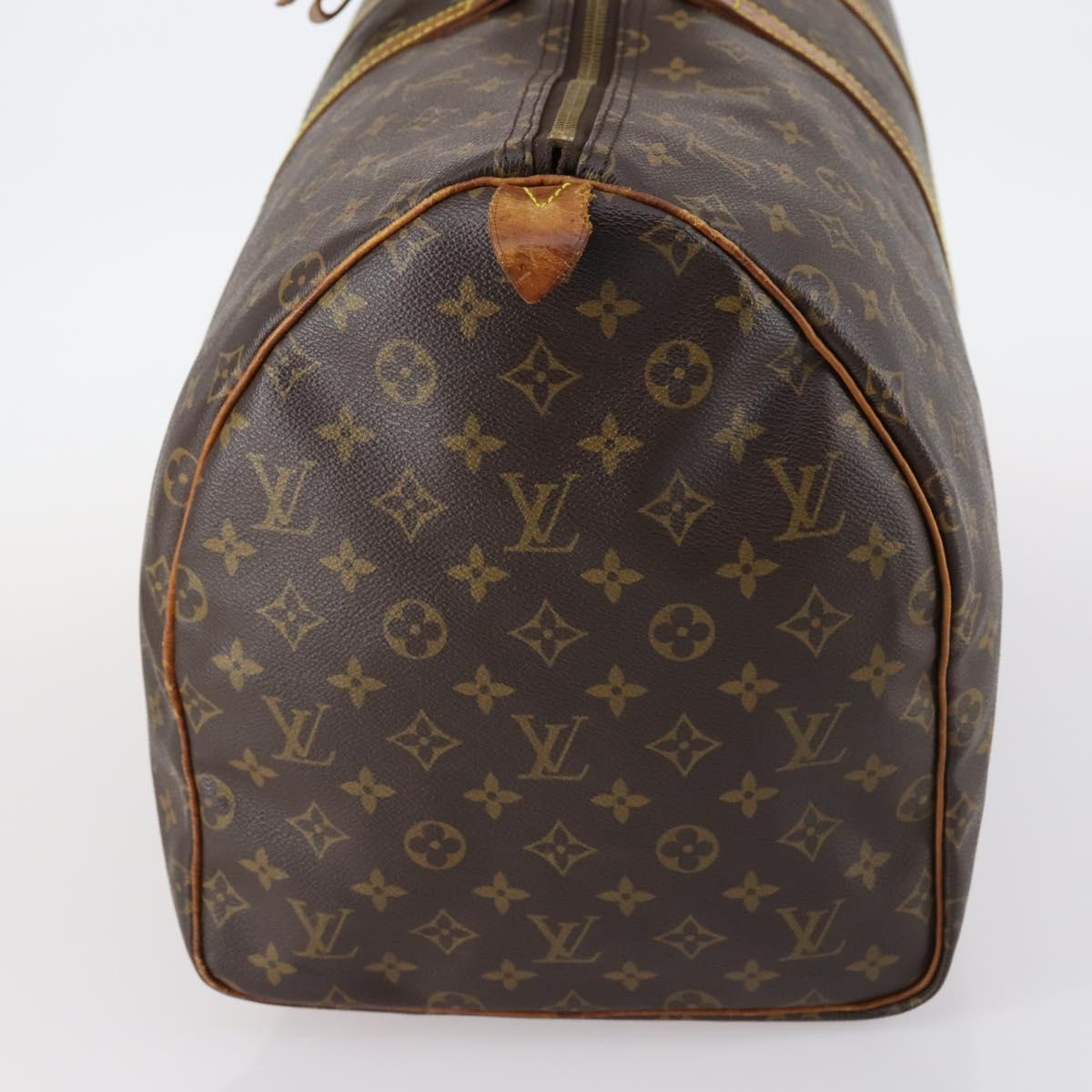 LOUIS VUITTON Monogram Keepall 55 Boston Bag M41424 LV Auth 145680