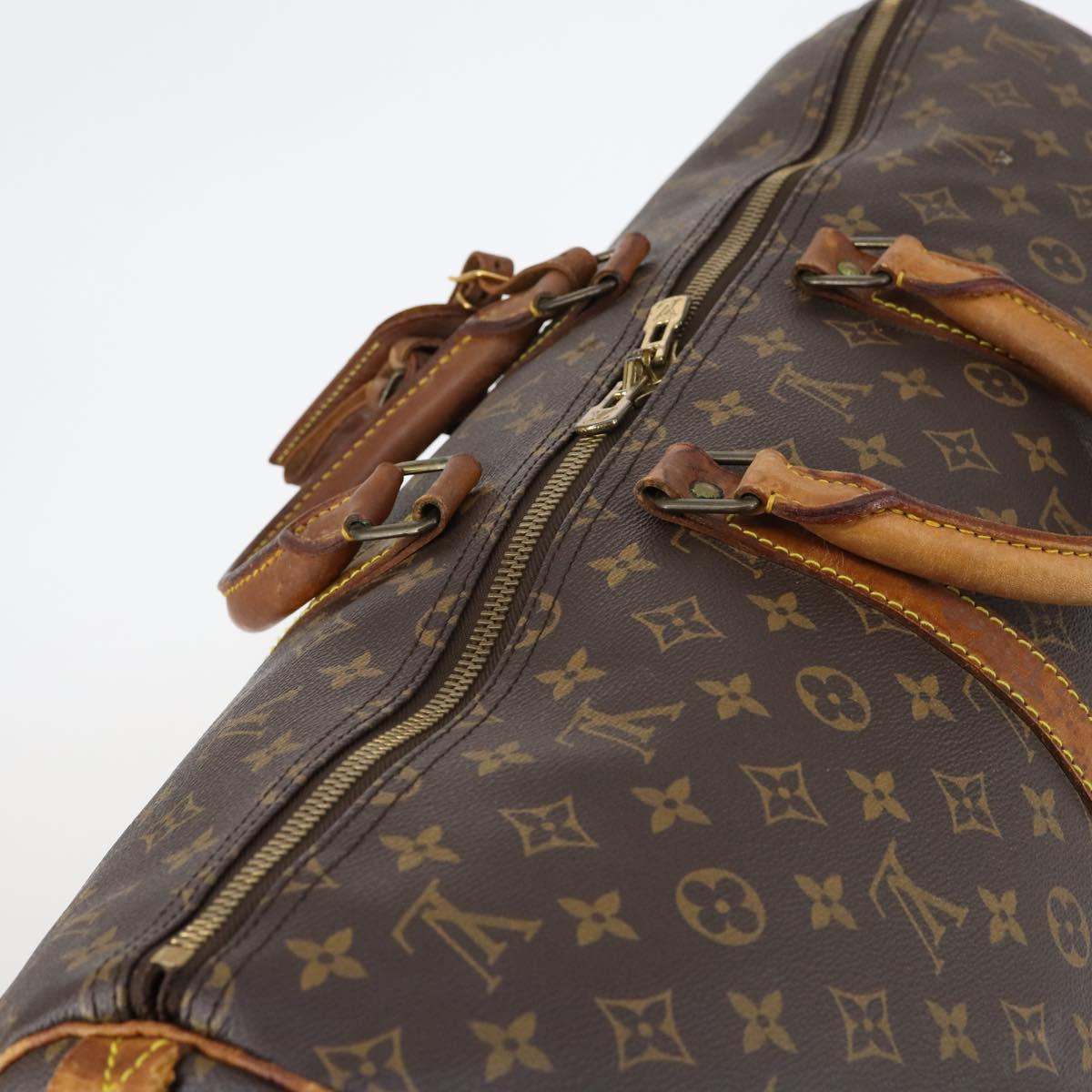 LOUIS VUITTON Monogram Keepall 55 Boston Bag M41424 LV Auth 145680
