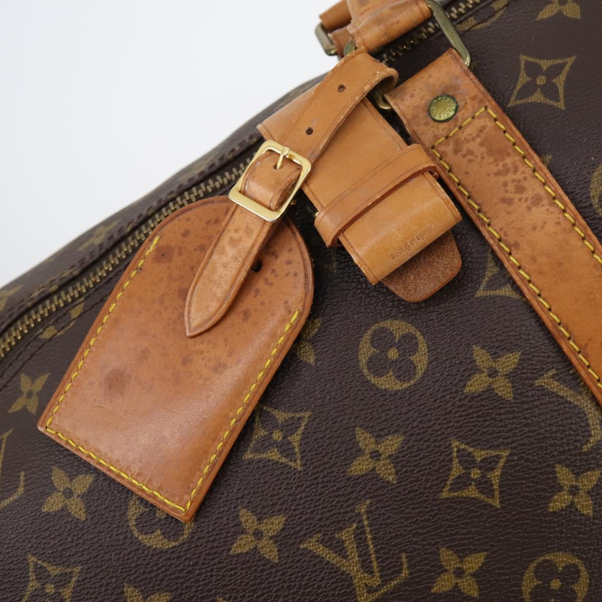 LOUIS VUITTON Monogram Keepall 55 Boston Bag M41424 LV Auth 145681