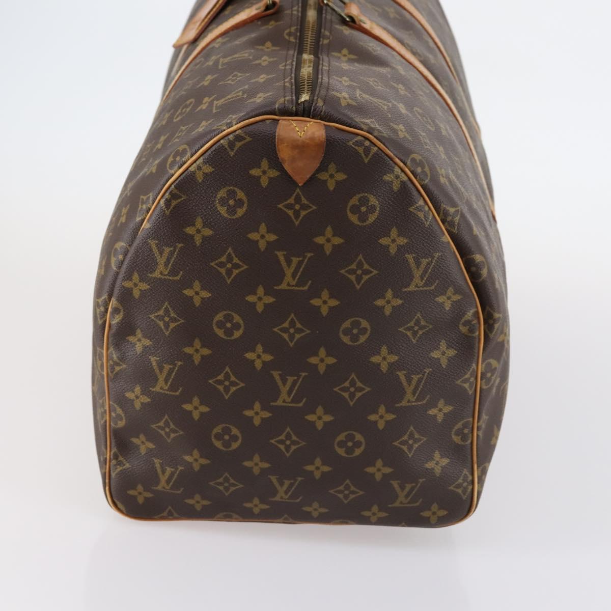 LOUIS VUITTON Monogram Keepall 55 Boston Bag M41424 LV Auth 145681