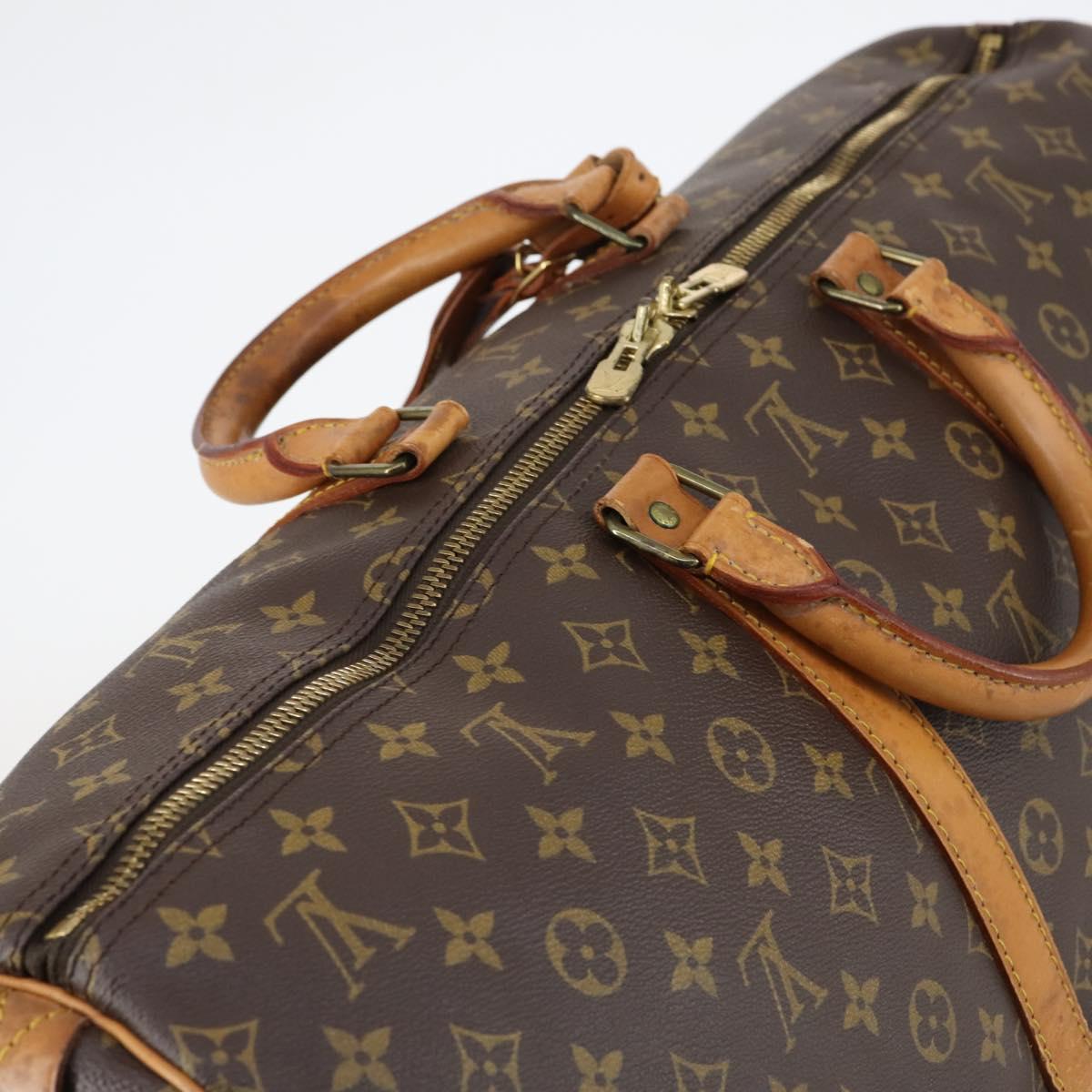 LOUIS VUITTON Monogram Keepall 55 Boston Bag M41424 LV Auth 145681