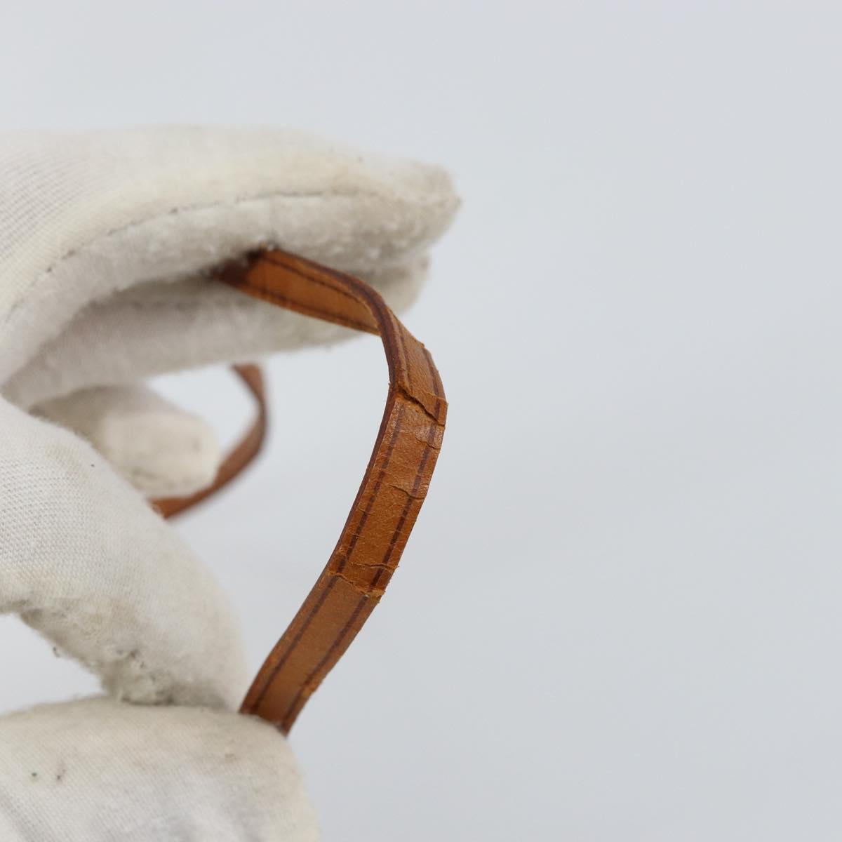 LOUIS VUITTON Monogram Vernis Motto Accessory Pouch Beige M91136 LV Auth 145682