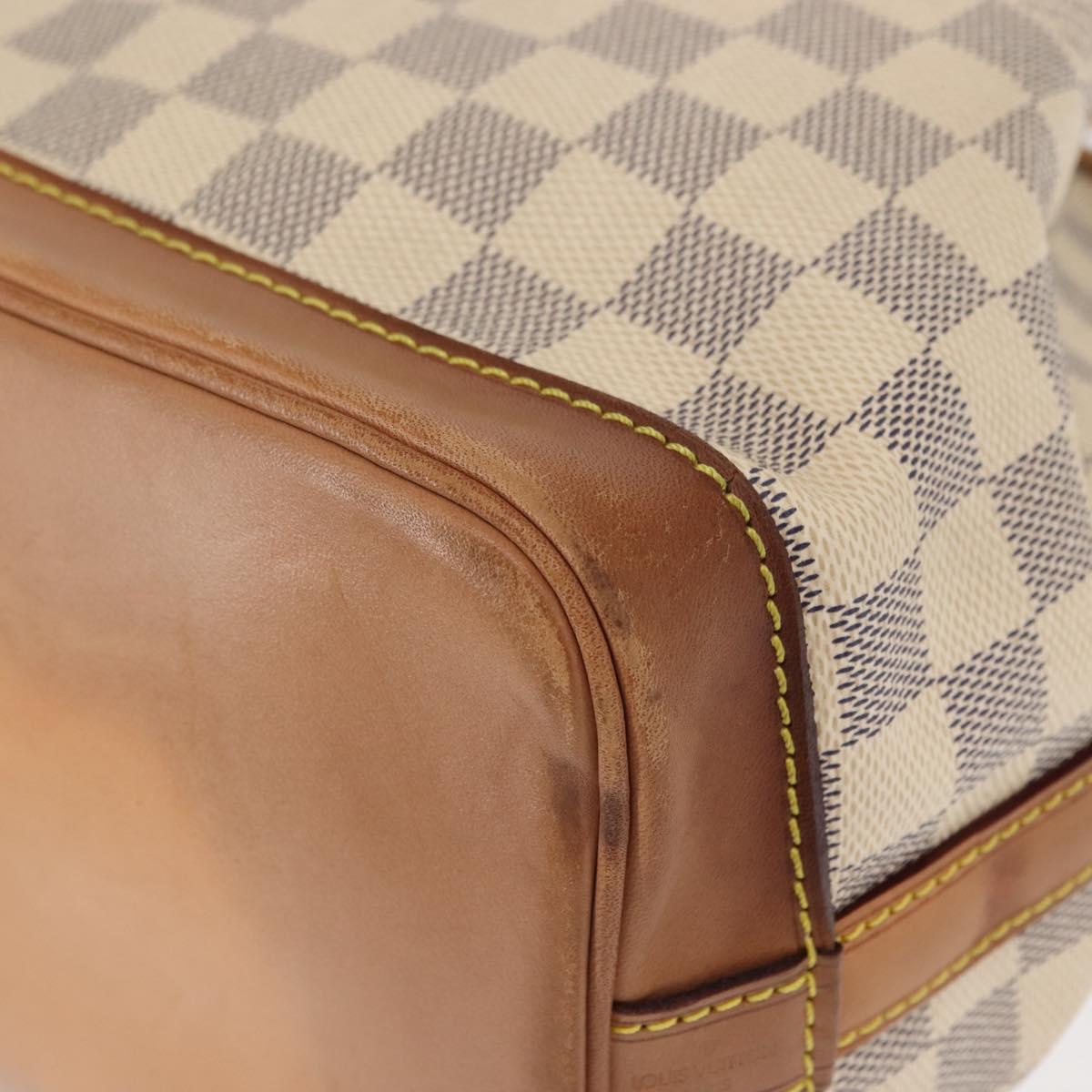 LOUIS VUITTON Damier Azur Noe BB Shoulder Bag N41220 LV Auth 145688