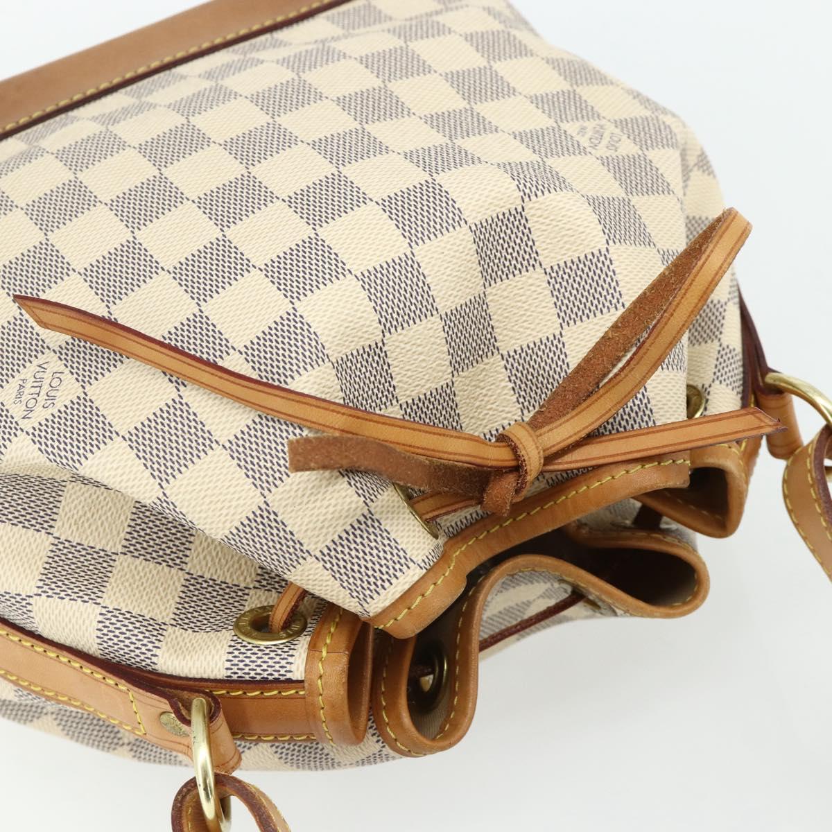 LOUIS VUITTON Damier Azur Noe BB Shoulder Bag N41220 LV Auth 145688