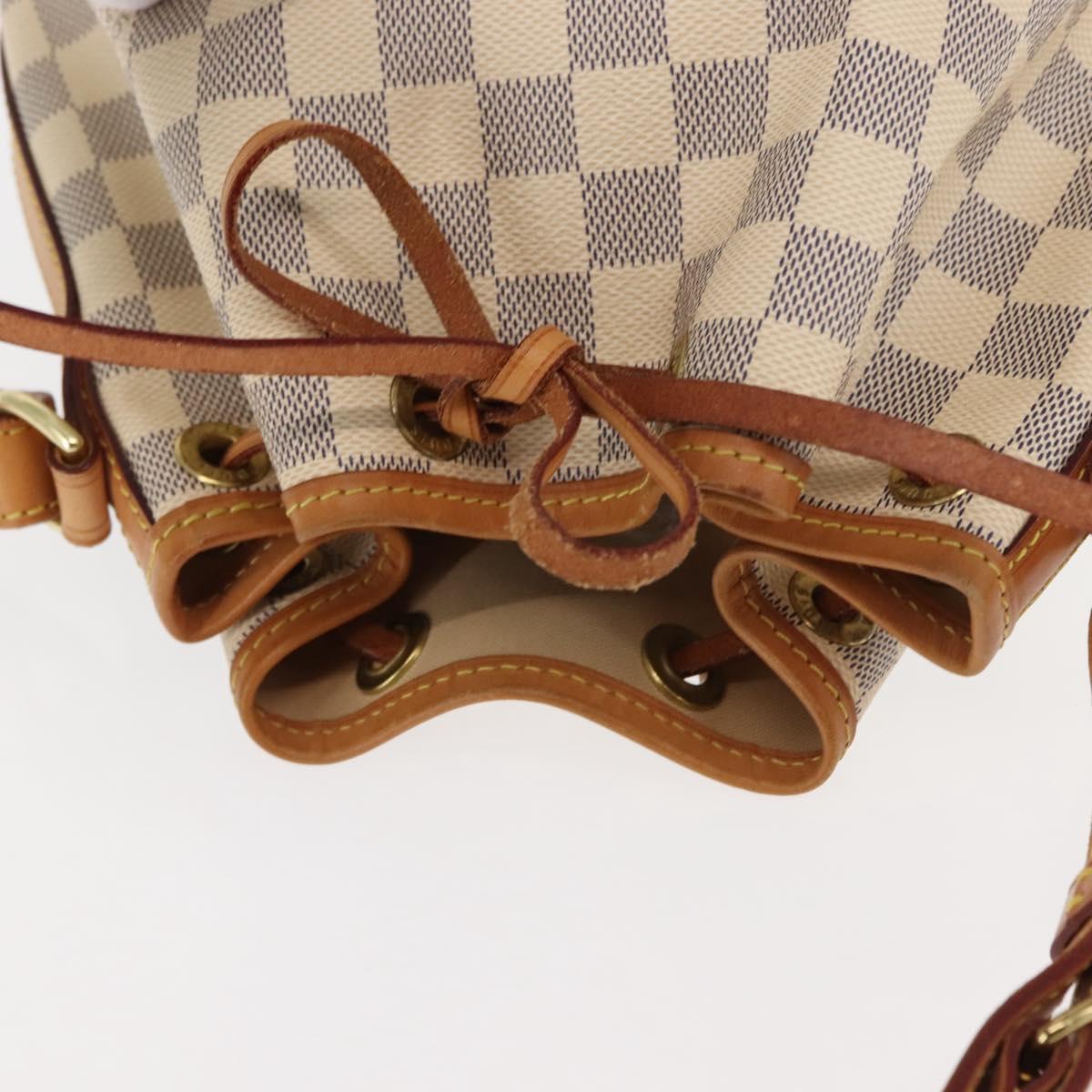 LOUIS VUITTON Damier Azur Noe BB Shoulder Bag N41220 LV Auth 145688