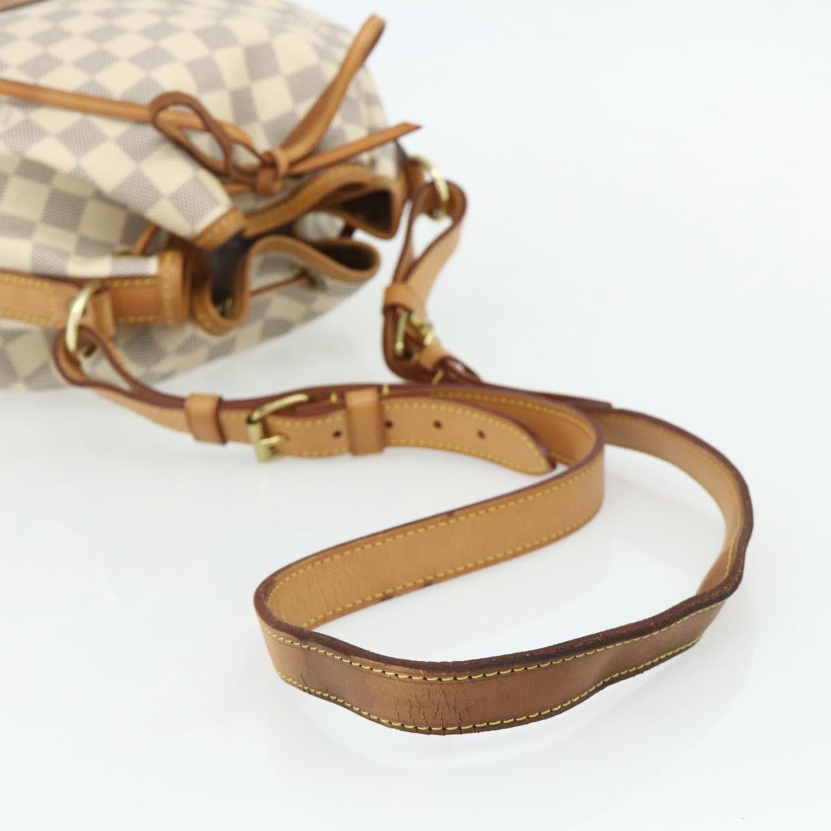 LOUIS VUITTON Damier Azur Noe BB Shoulder Bag N41220 LV Auth 145688