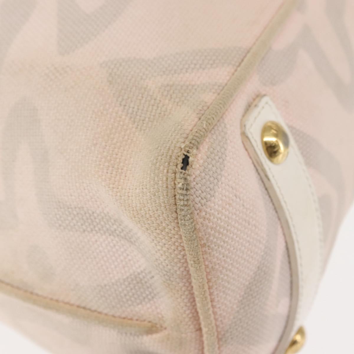 LOUIS VUITTON Cruise Line Taicienne PM Bag Canvas Pink M95672 LV Auth 145691