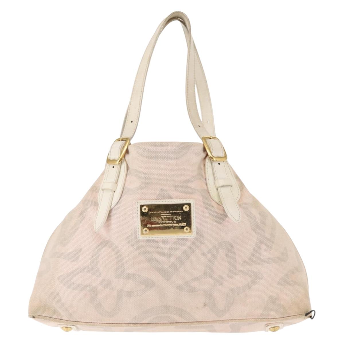 LOUIS VUITTON Cruise Line Taicienne PM Bag Canvas Pink M95672 LV Auth 145691