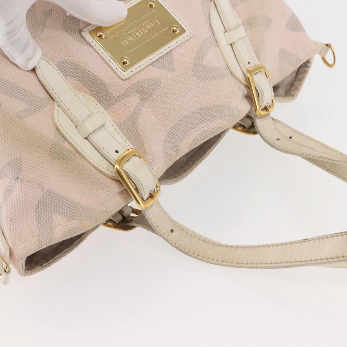 LOUIS VUITTON Cruise Line Taicienne PM Bag Canvas Pink M95672 LV Auth 145691