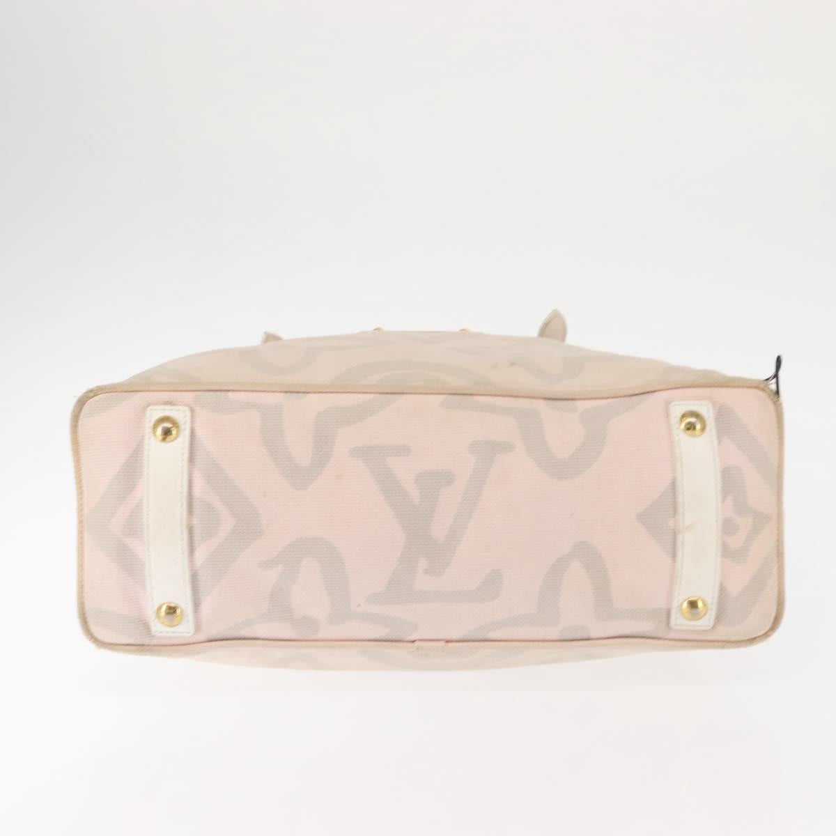 LOUIS VUITTON Cruise Line Taicienne PM Bag Canvas Pink M95672 LV Auth 145691