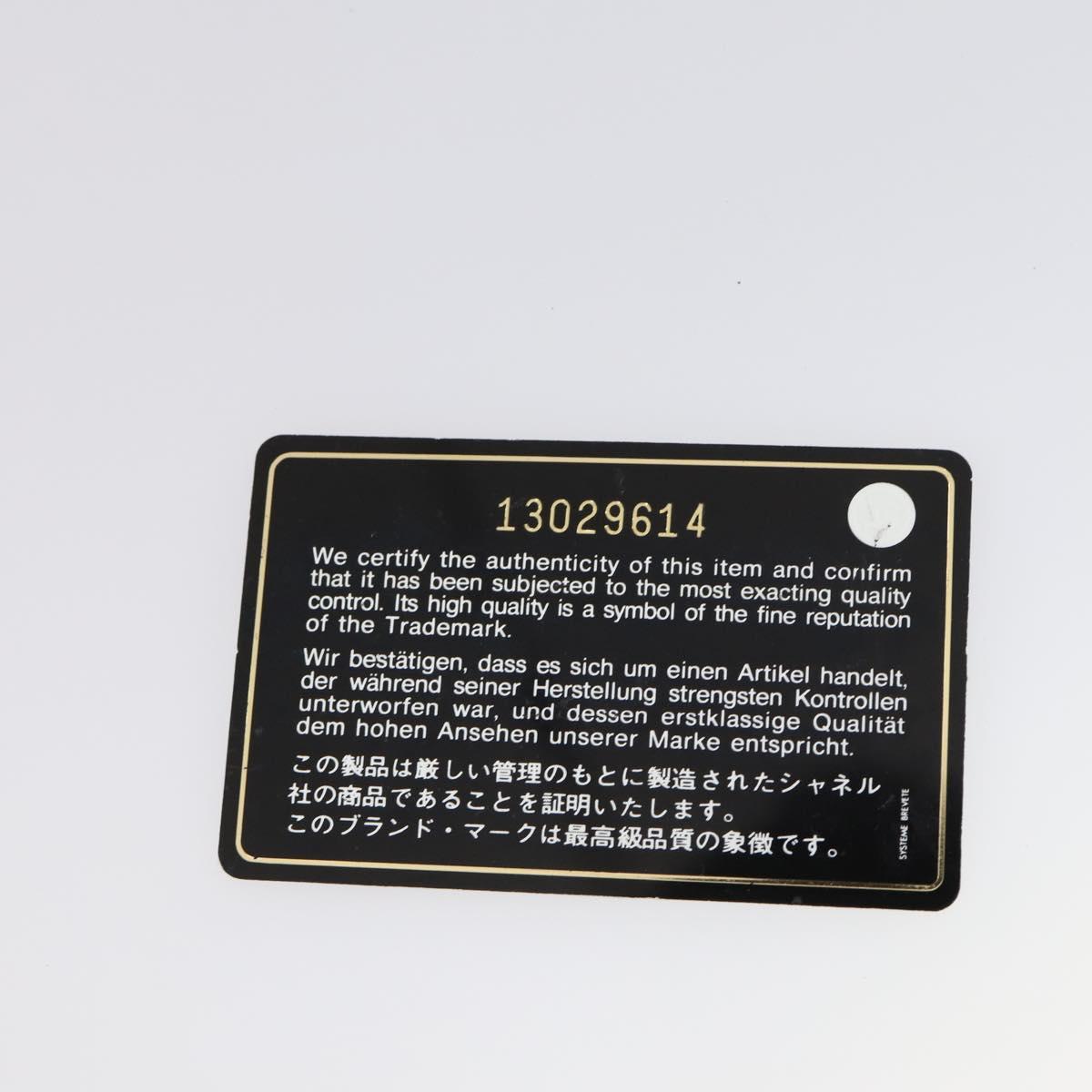 CHANEL Paris Biarritz GM Tote Bag Coated Canvas Black Silver CC Auth 145694