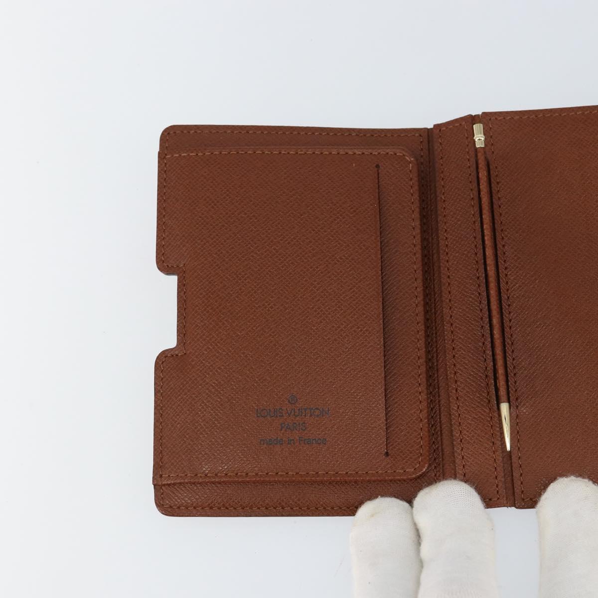 LOUIS VUITTON Monogram PDA Cover Etui Palm V Day Planner Cover LV Auth 145700